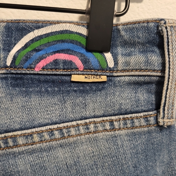 MOTHER Pants - Mother 'The Tomcat Ankle Fray' The last supper delayed ankle size27
